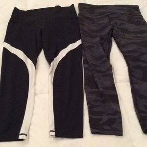 2 pair Athleta 7/8 tights